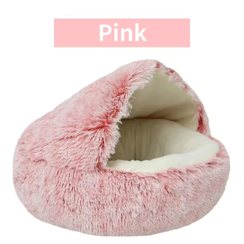 Cozy Cave Pet Bed, Calming Nest Dog & Cat Bed