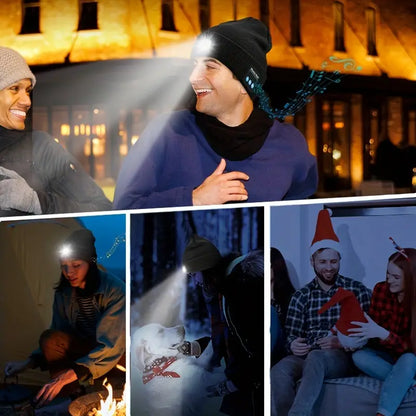 Bluetooth Beanie Hat with LED Light