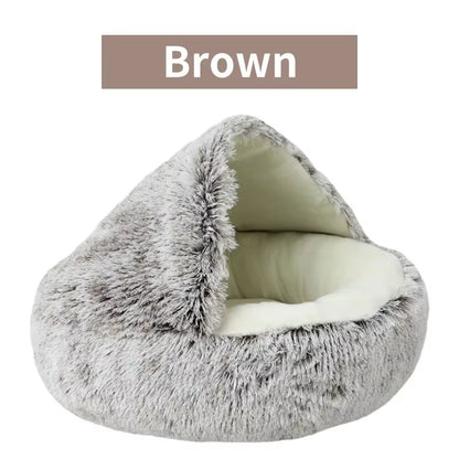 Cozy Cave Pet Bed, Calming Nest Dog & Cat Bed